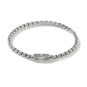 Women John Hardy Box Chain Bracelet, Sterling Silver, 4MM