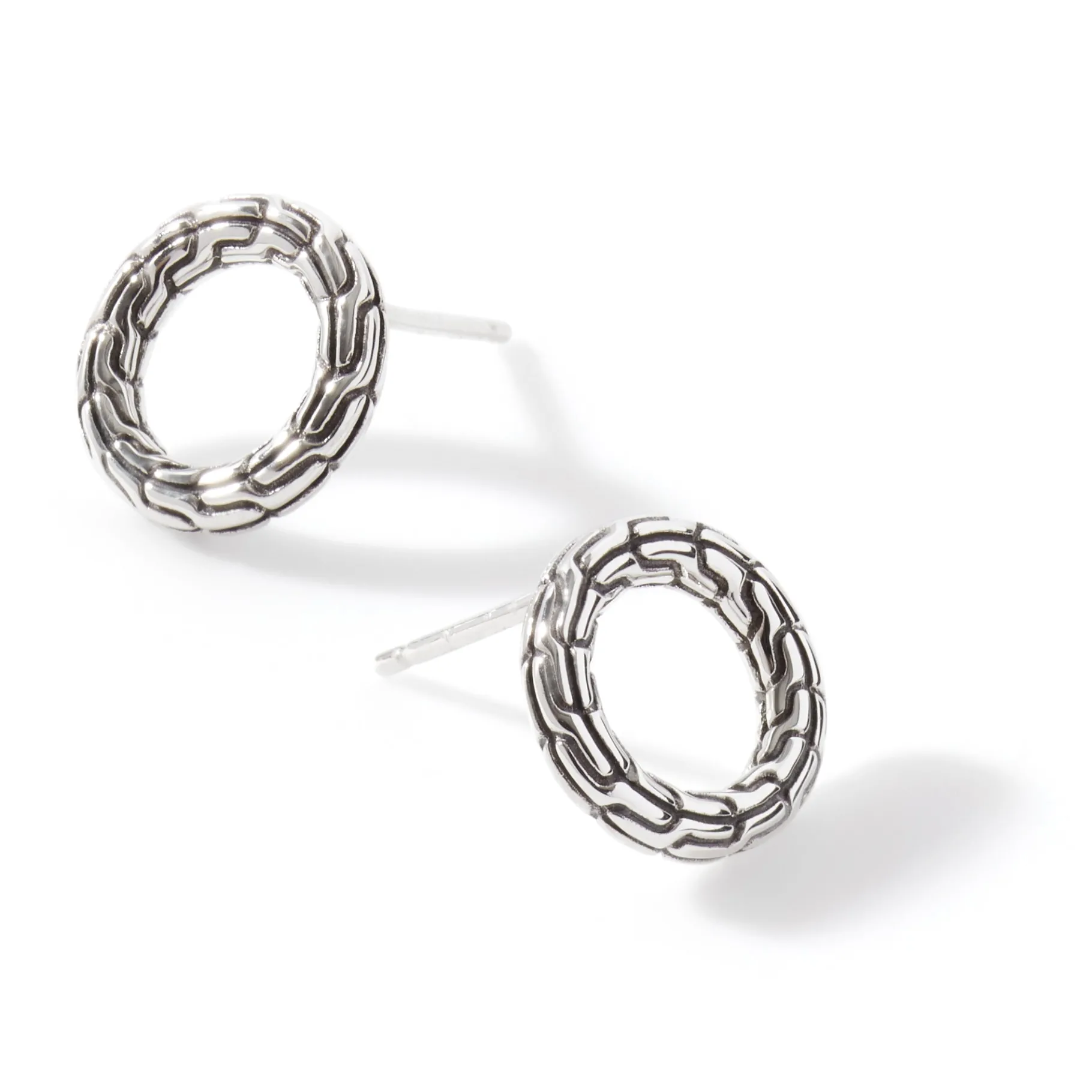 Women John Hardy Carved Chain Stud Earrings, Sterling Silver