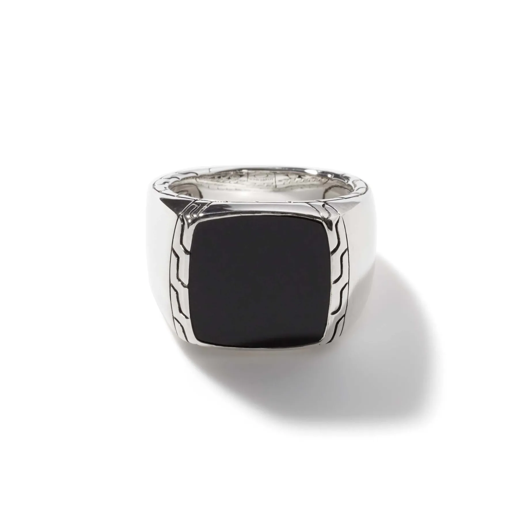John Hardy Carved Signet Ring, Sterling Silver