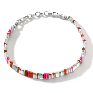Women John Hardy Colorblock Choker, Silver