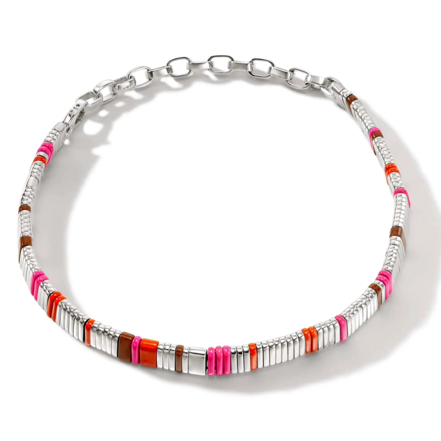 Women John Hardy Colorblock Choker, Silver