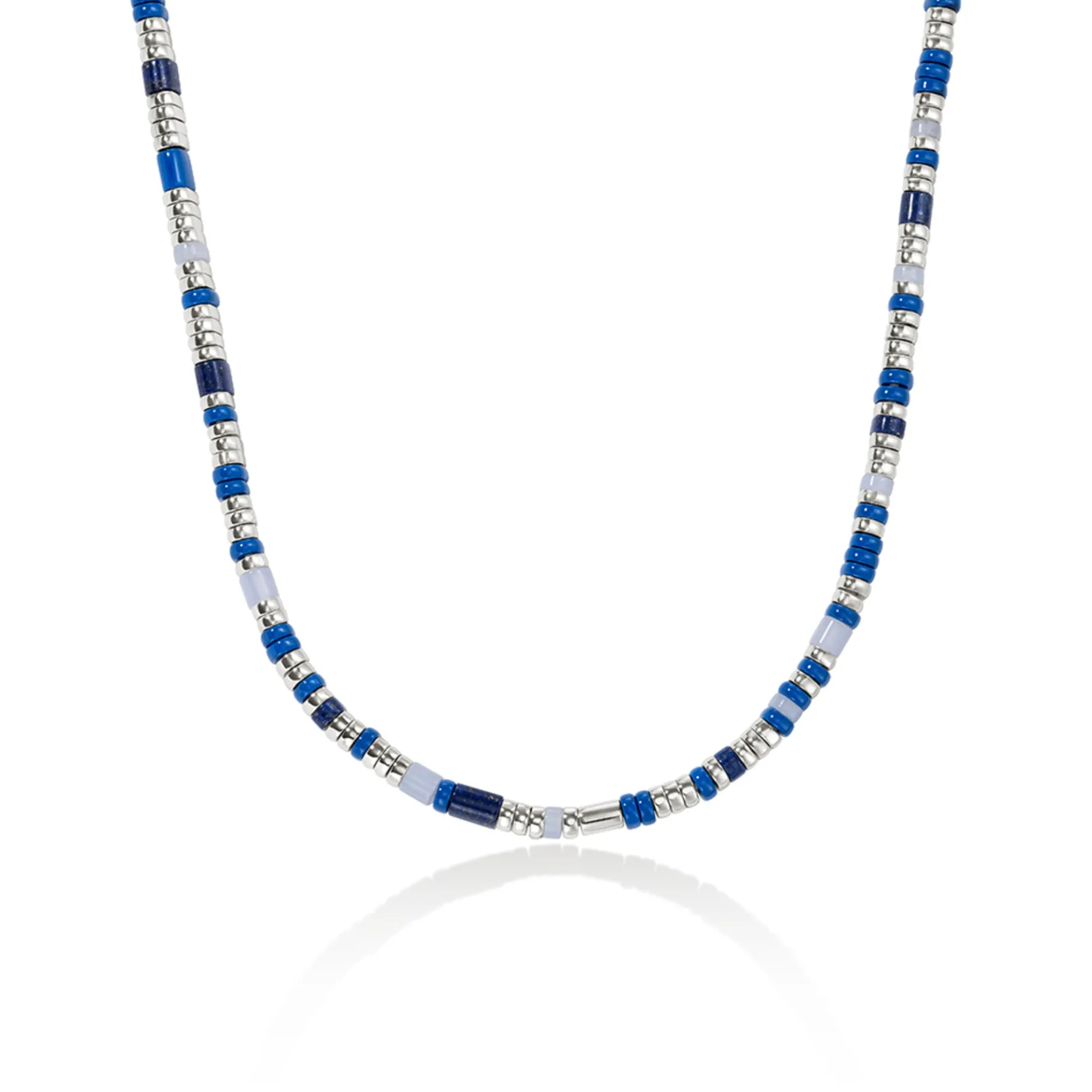 Women John Hardy Colorblock Choker, Silver, Slim