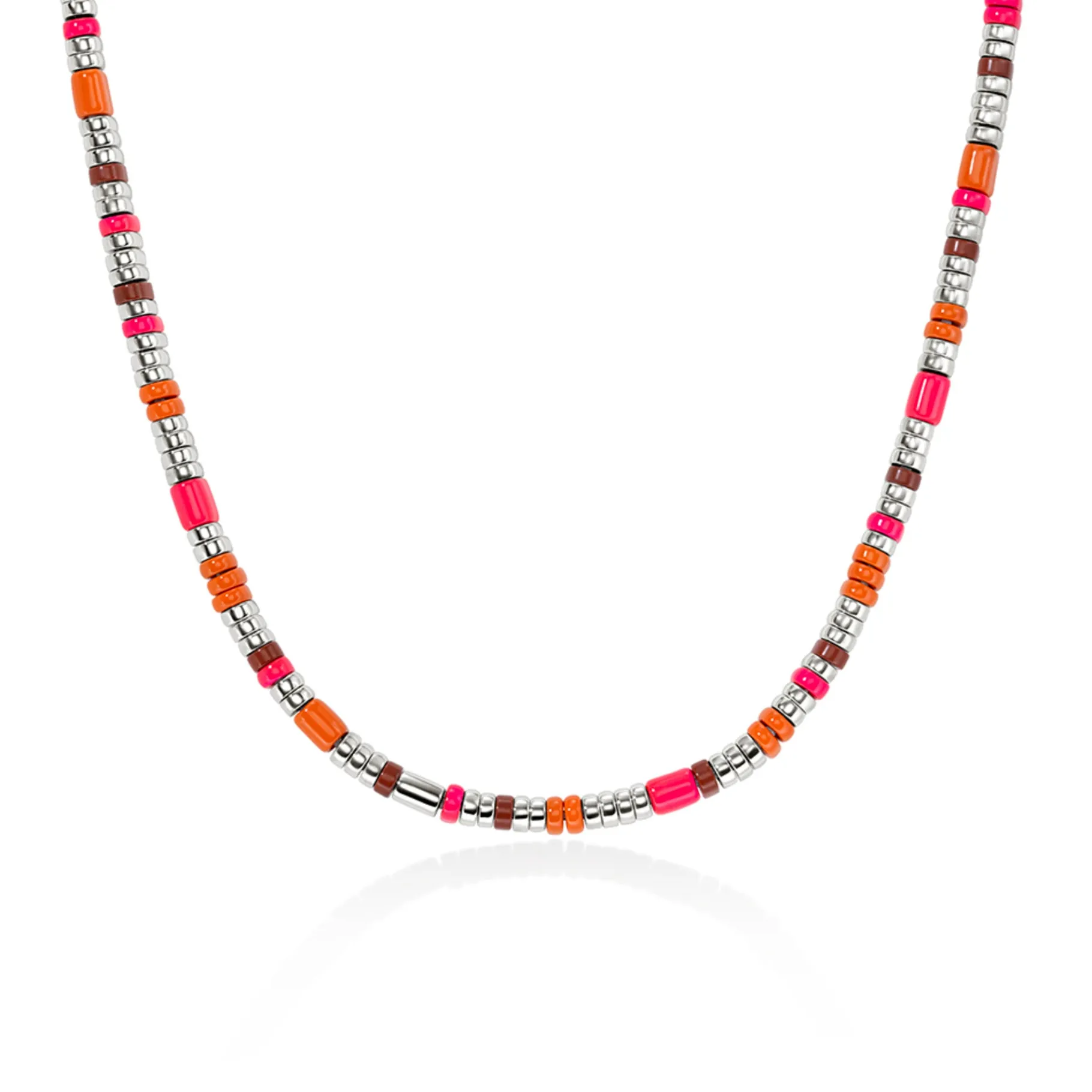 Women John Hardy Colorblock Choker, Silver, Slim