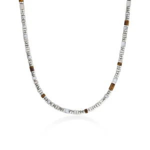 Women John Hardy Colorblock Choker, Silver, Slim
