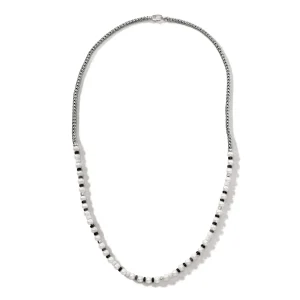 Women John Hardy Colorblock Necklace, Silver, Pearl