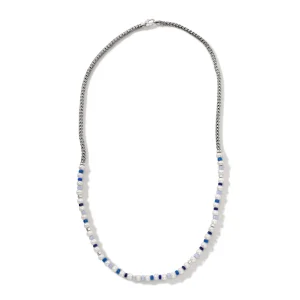 Women John Hardy Colorblock Necklace, Silver, Pearl
