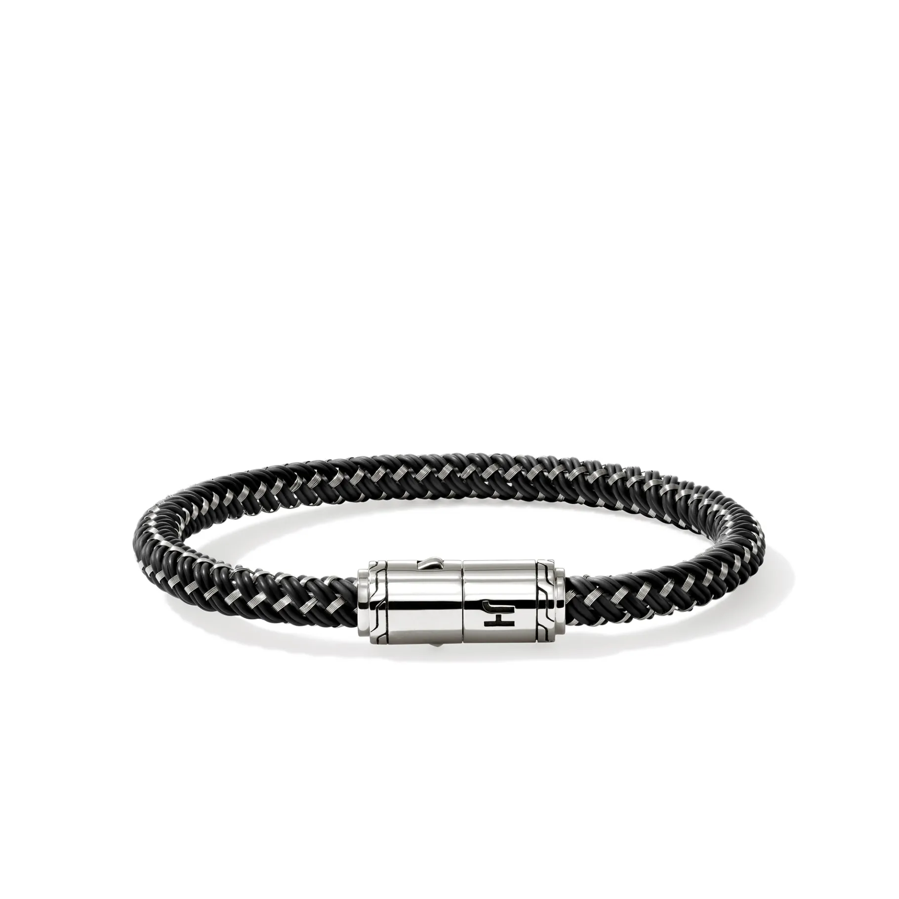 John Hardy Cord Bracelet, Sterling Silver, Rubber