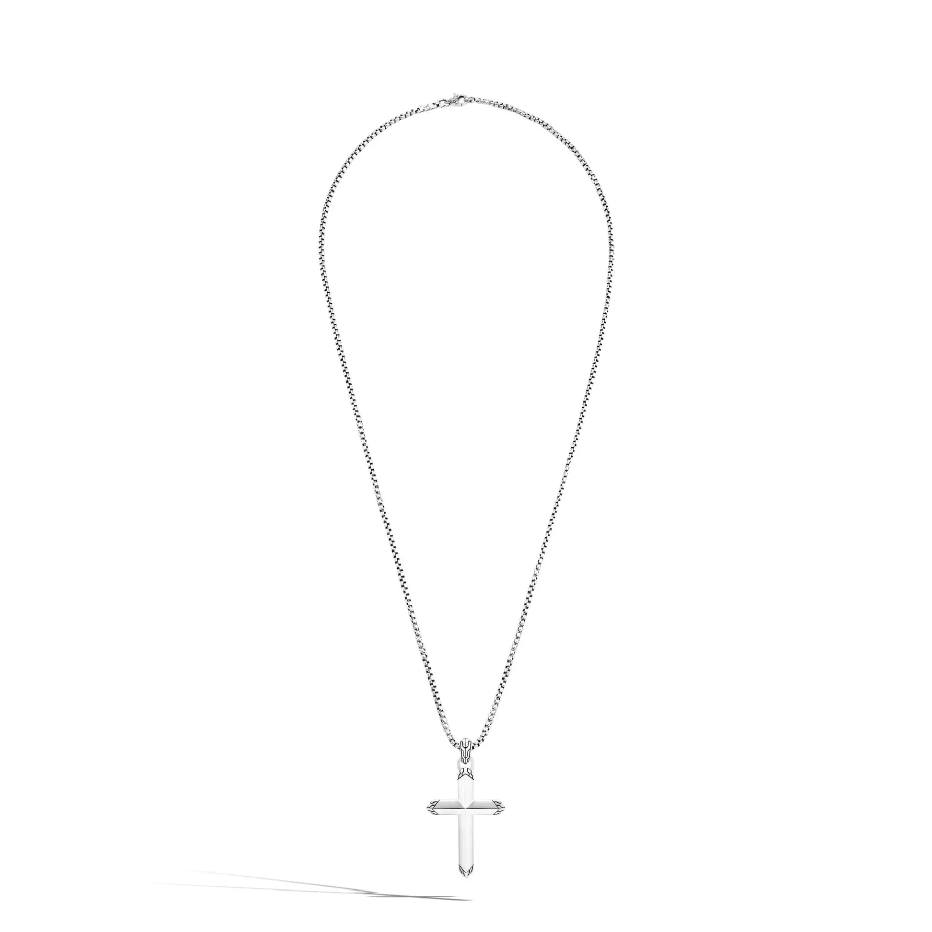 John Hardy Cross Pendant Necklace, Sterling Silver