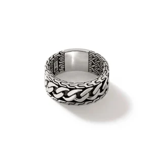 John Hardy Curb Chain Band Ring, Sterling Silver