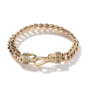 John Hardy Curb Chain Bracelet, Gold, 8MM