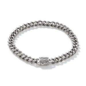 John Hardy Curb Chain Bracelet, Sterling Silver, 7MM