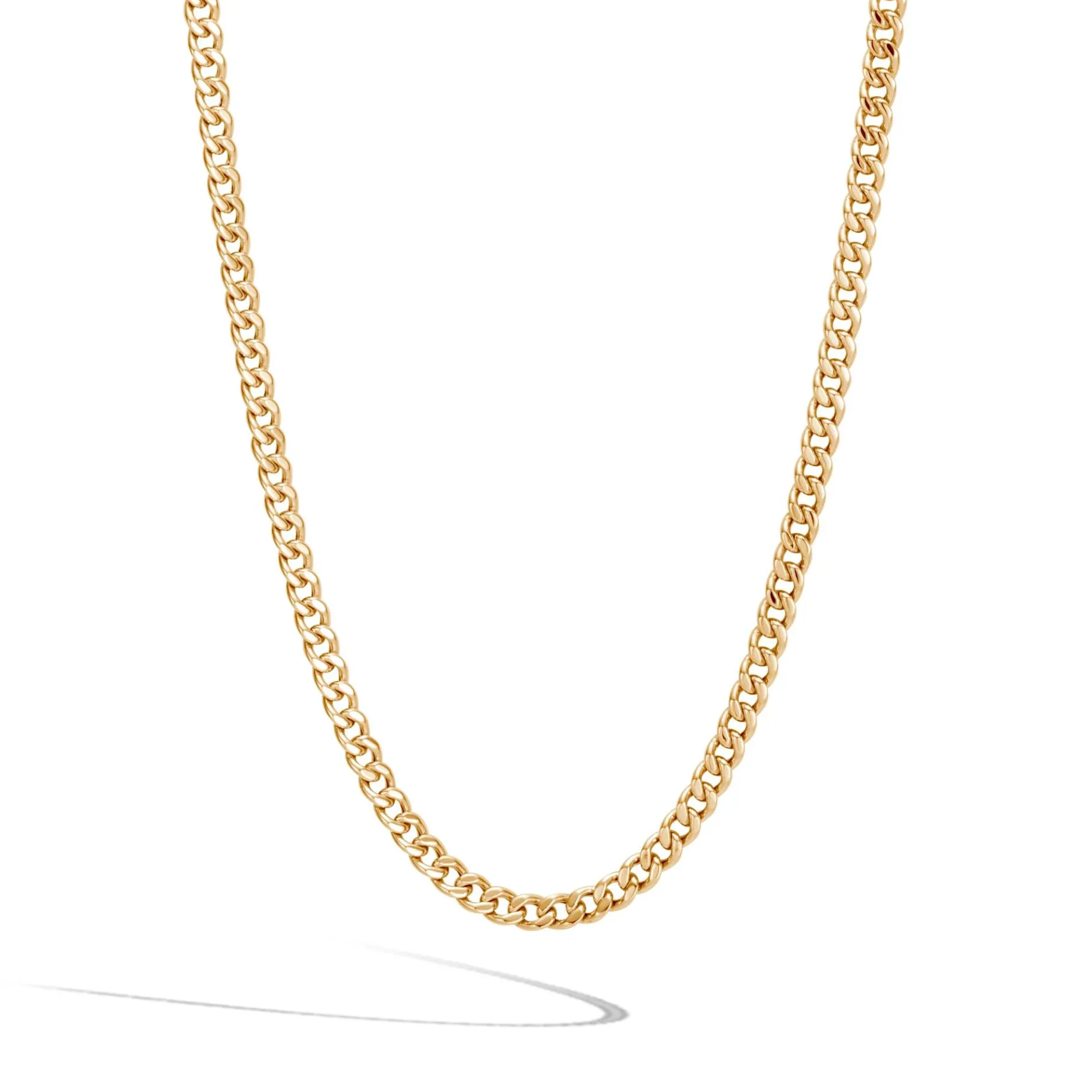 John Hardy Curb Chain Necklace, Gold, 3.6MM