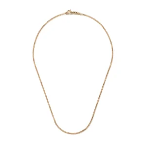 John Hardy Curb Chain Necklace, Gold, 2MM