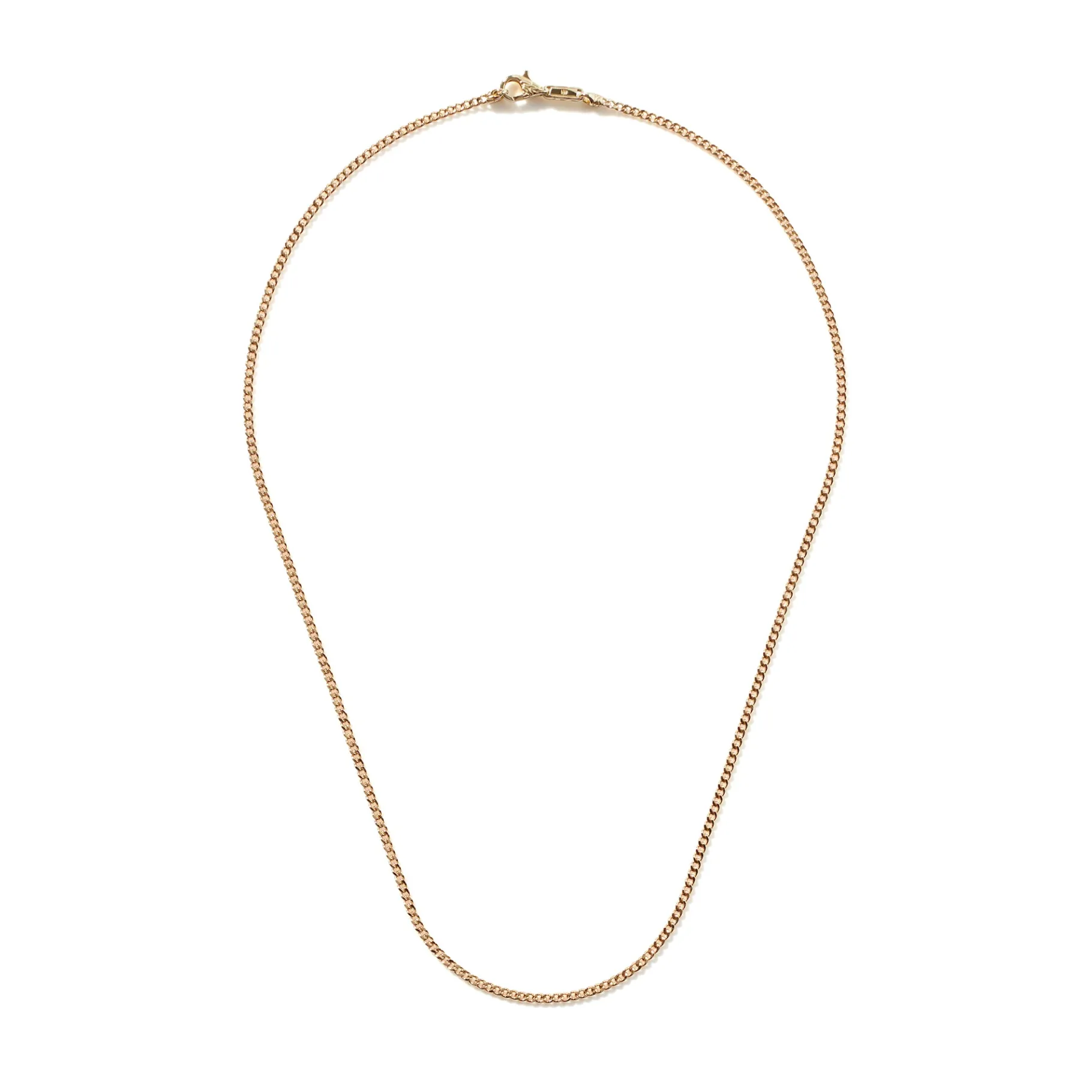 John Hardy Curb Chain Necklace, Gold, 2MM