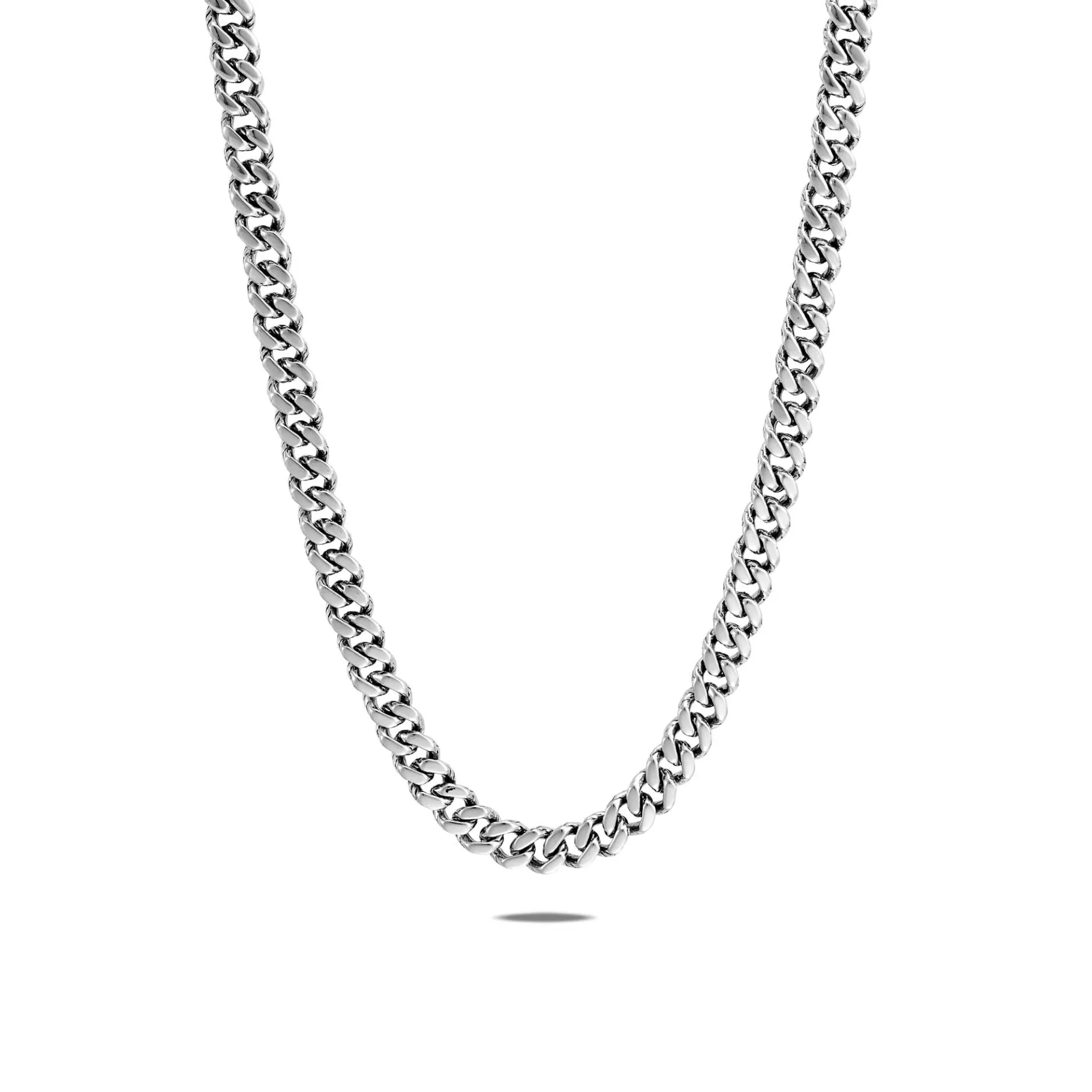 John Hardy Curb Chain Necklace, Sterling Silver, 7MM