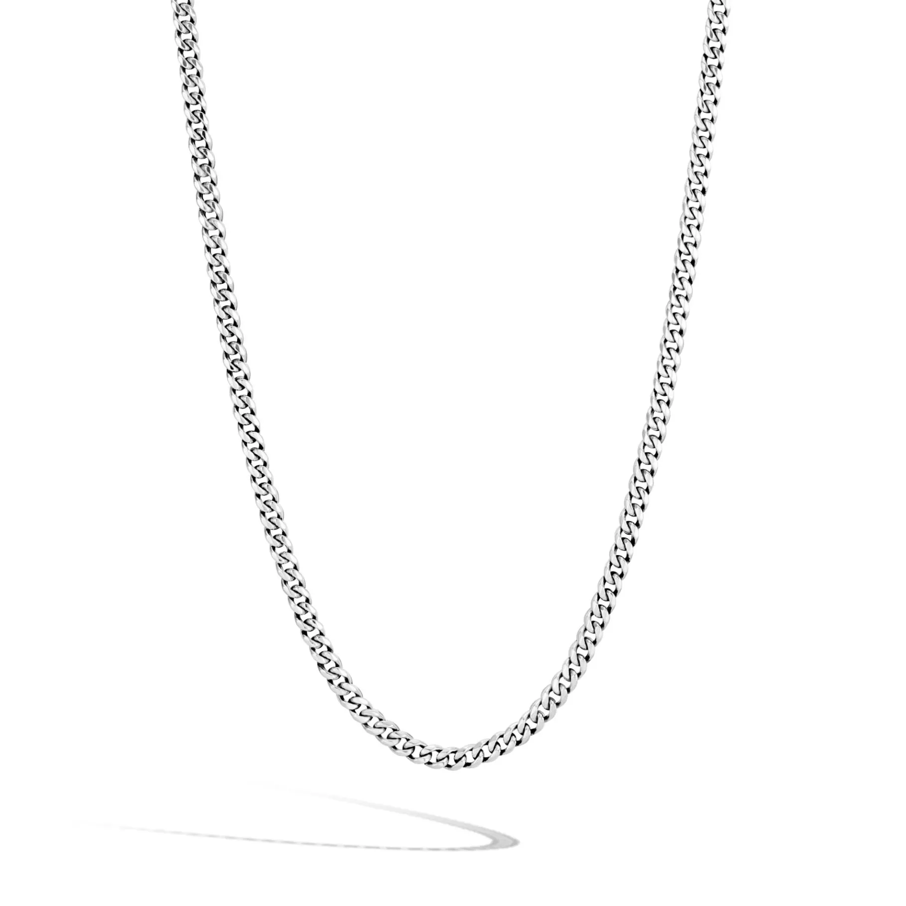 John Hardy Curb Chain Necklace, Sterling Silver, 3.9MM