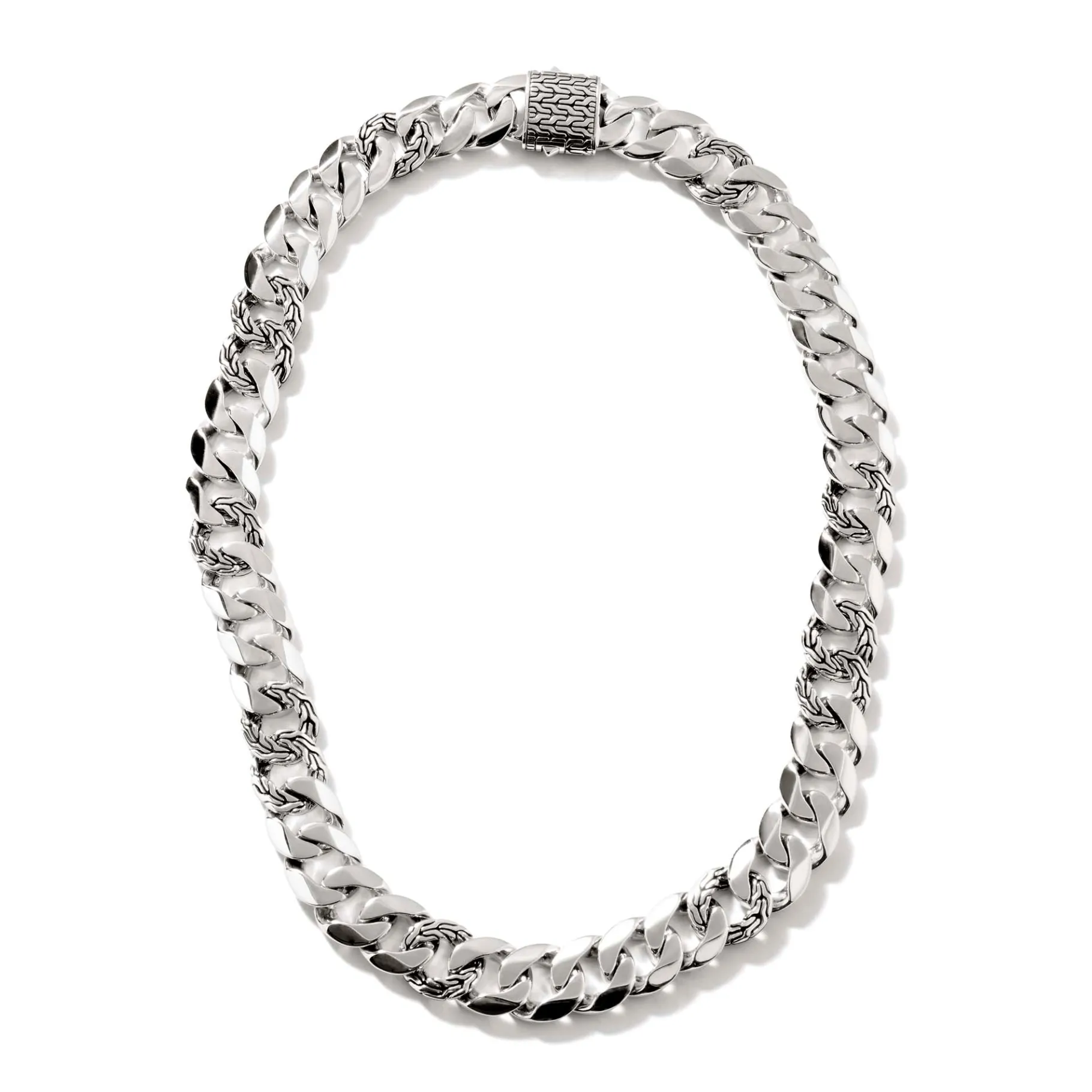 Women John Hardy Curb Chain Necklace, Sterling Silver, 14MM