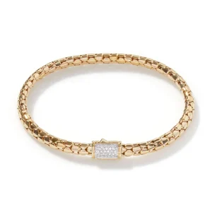Women John Hardy Dot Chain Bracelet, Gold, Diamonds