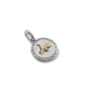 Women John Hardy Firefly Pendant, Silver, Gold, Diamonds