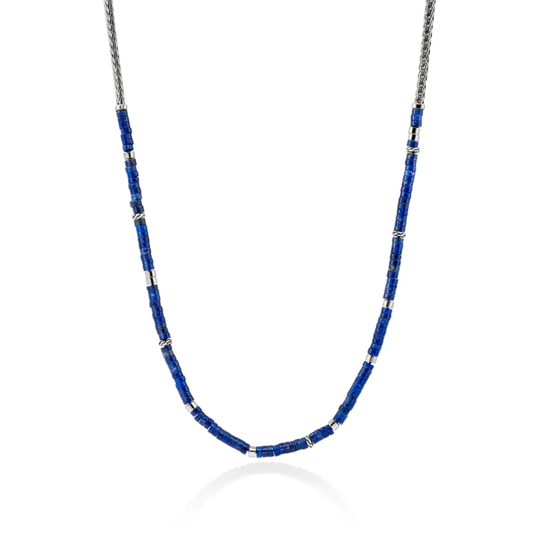 John Hardy Heishi Chain Necklace, Silver