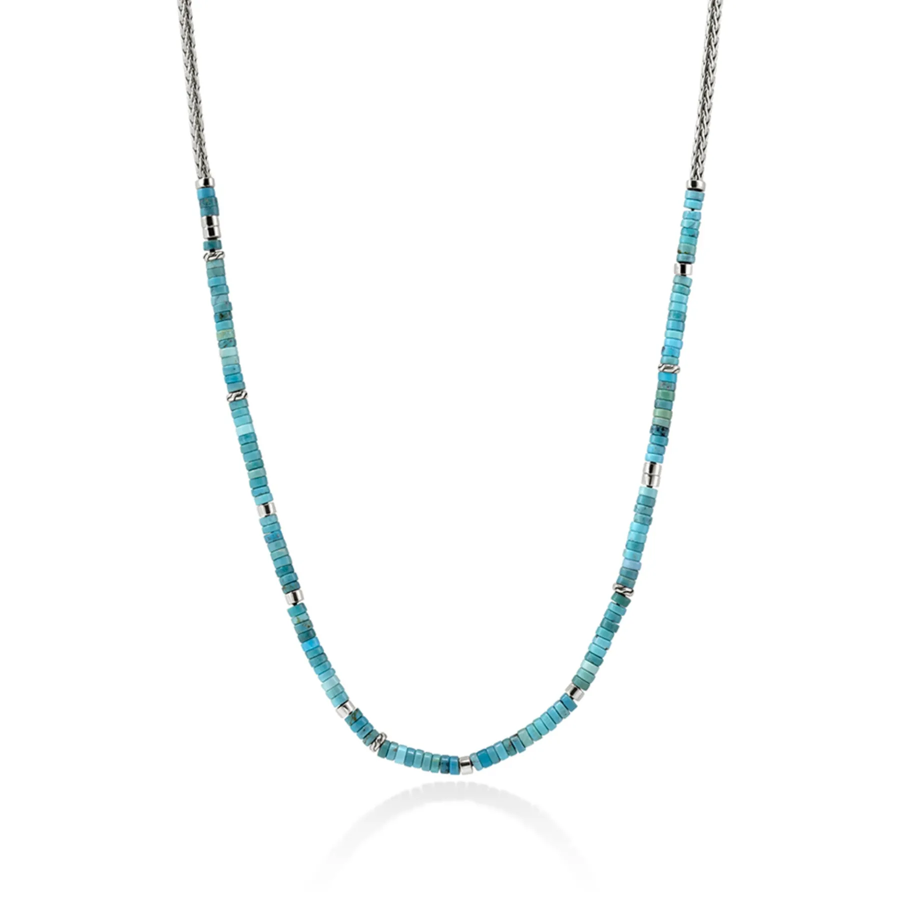 John Hardy Heishi Chain Necklace, Silver