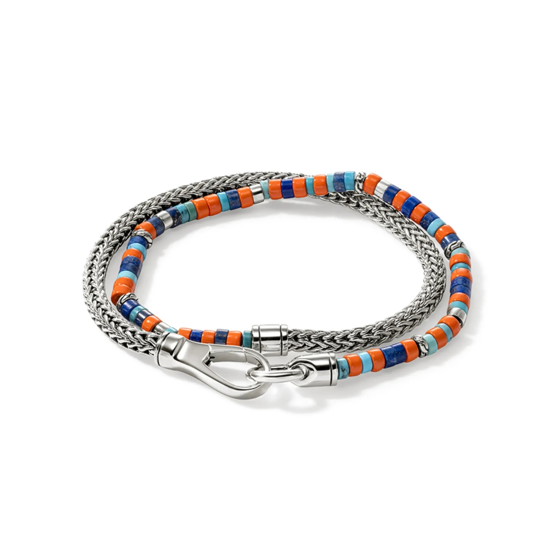 John Hardy Heishi Chain Wrap, Sterling Silver