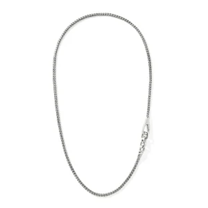 John Hardy Hook Station Necklace, Sterling Silver, 3.5MM
