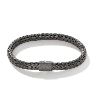 John Hardy Icon Bracelet, Dark Silver, 7.5MM