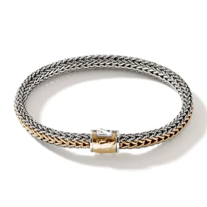 Women John Hardy Icon Bracelet, Gold, Sterling Silver, 7MM