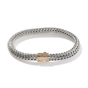 Women John Hardy Icon Bracelet, Sterling Silver, Gold, 6.5MM