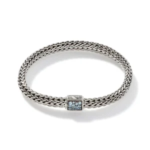 Women John Hardy Icon Bracelet, Sterling Silver, Pavé, 6.5MM