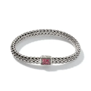 Women John Hardy Icon Bracelet, Sterling Silver, Pavé, 6.5MM