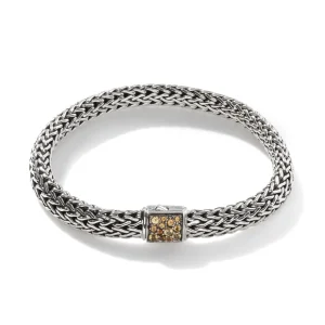 Women John Hardy Icon Bracelet, Sterling Silver, Pavé, 6.5MM