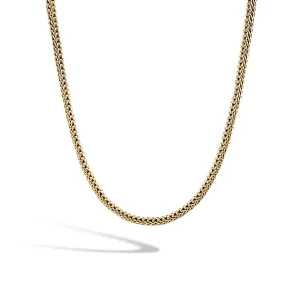 Women John Hardy Icon Necklace, Gold, Silver, 5MM