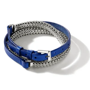Women John Hardy Icon Wrap, Sterling Silver, Leather