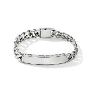 John Hardy ID Curb Bracelet, Sterling Silver, 11MM