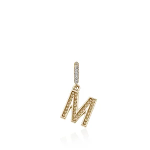 Women John Hardy Initial Pendant, Gold, Diamonds