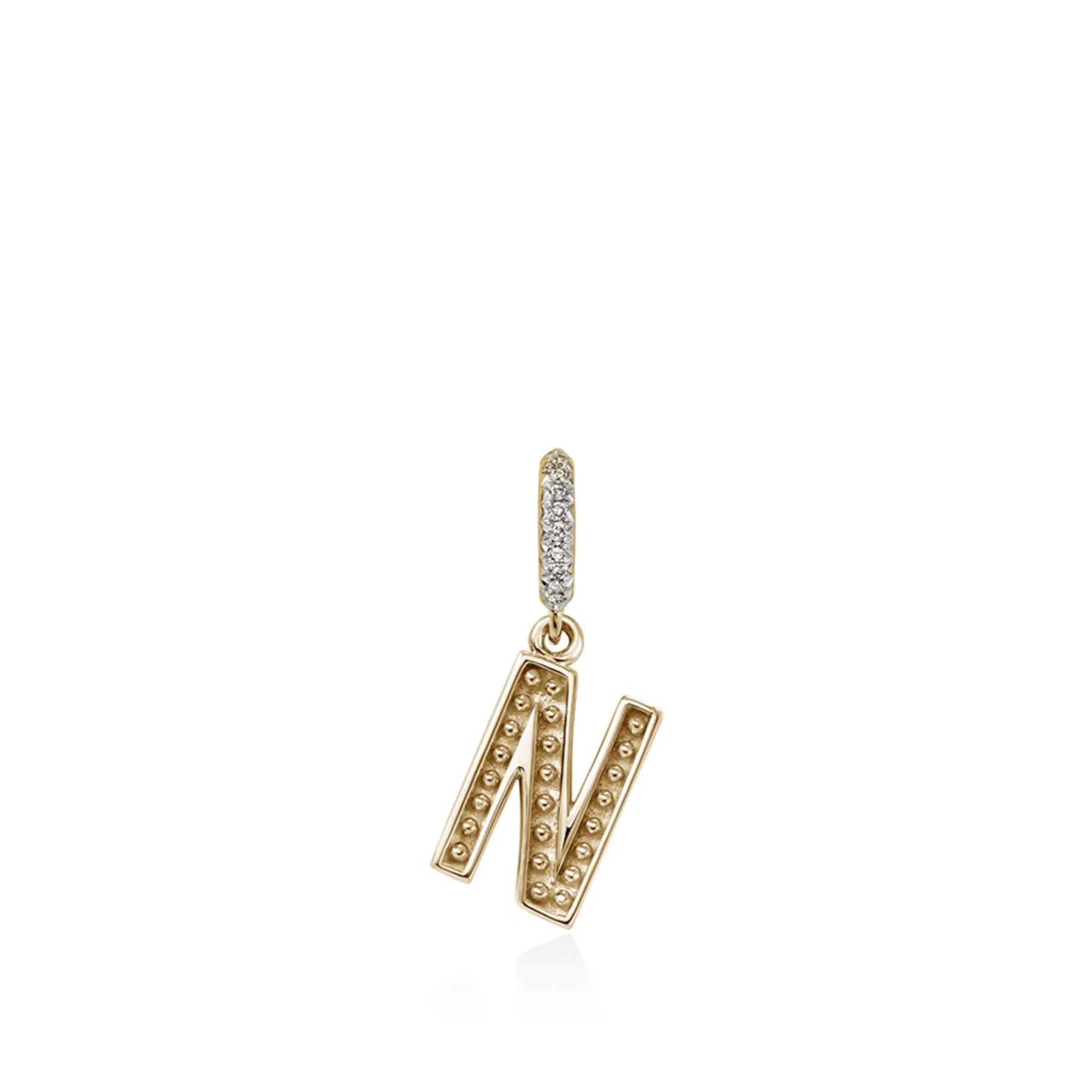 Women John Hardy Initial Pendant, Gold, Diamonds
