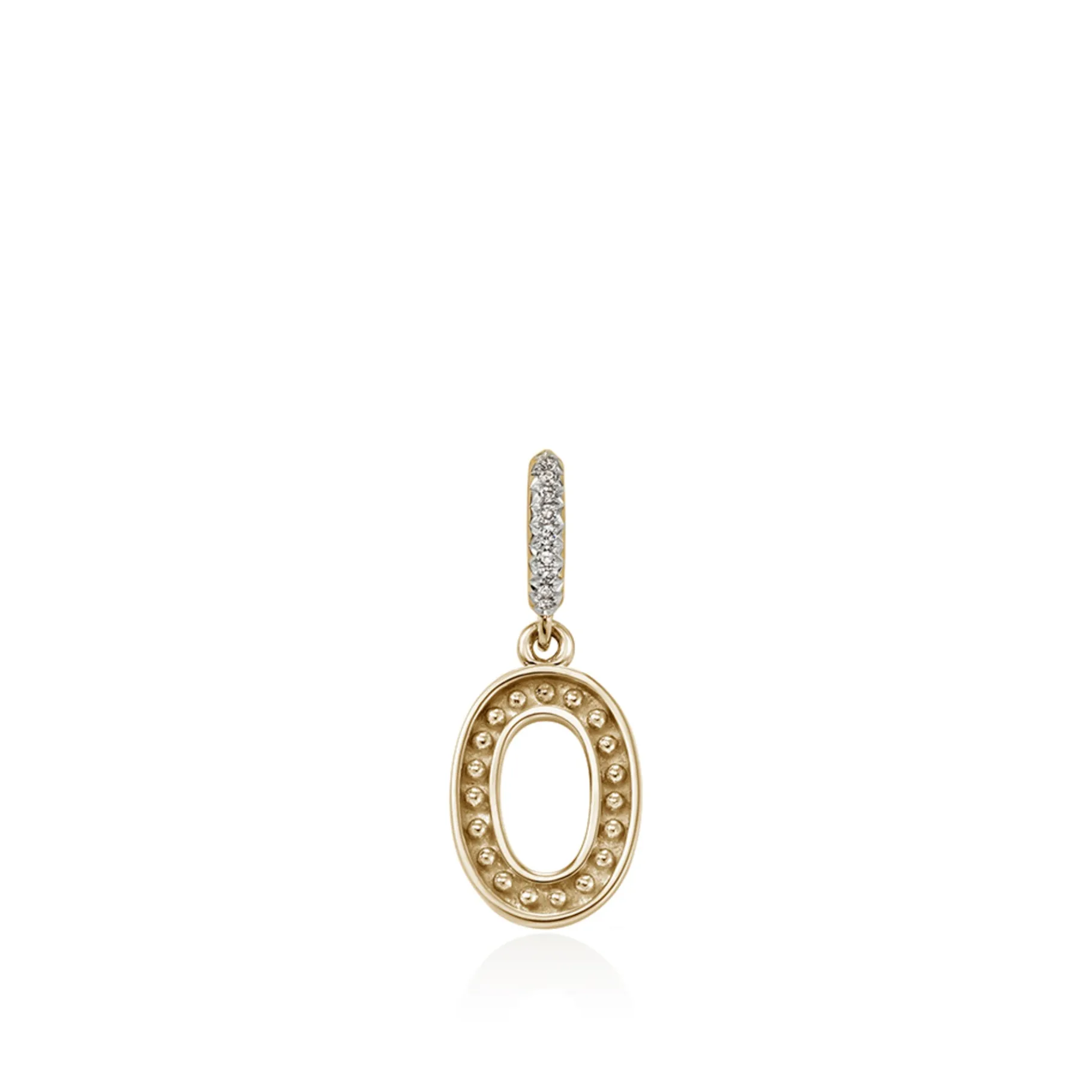 Women John Hardy Initial Pendant, Gold, Diamonds