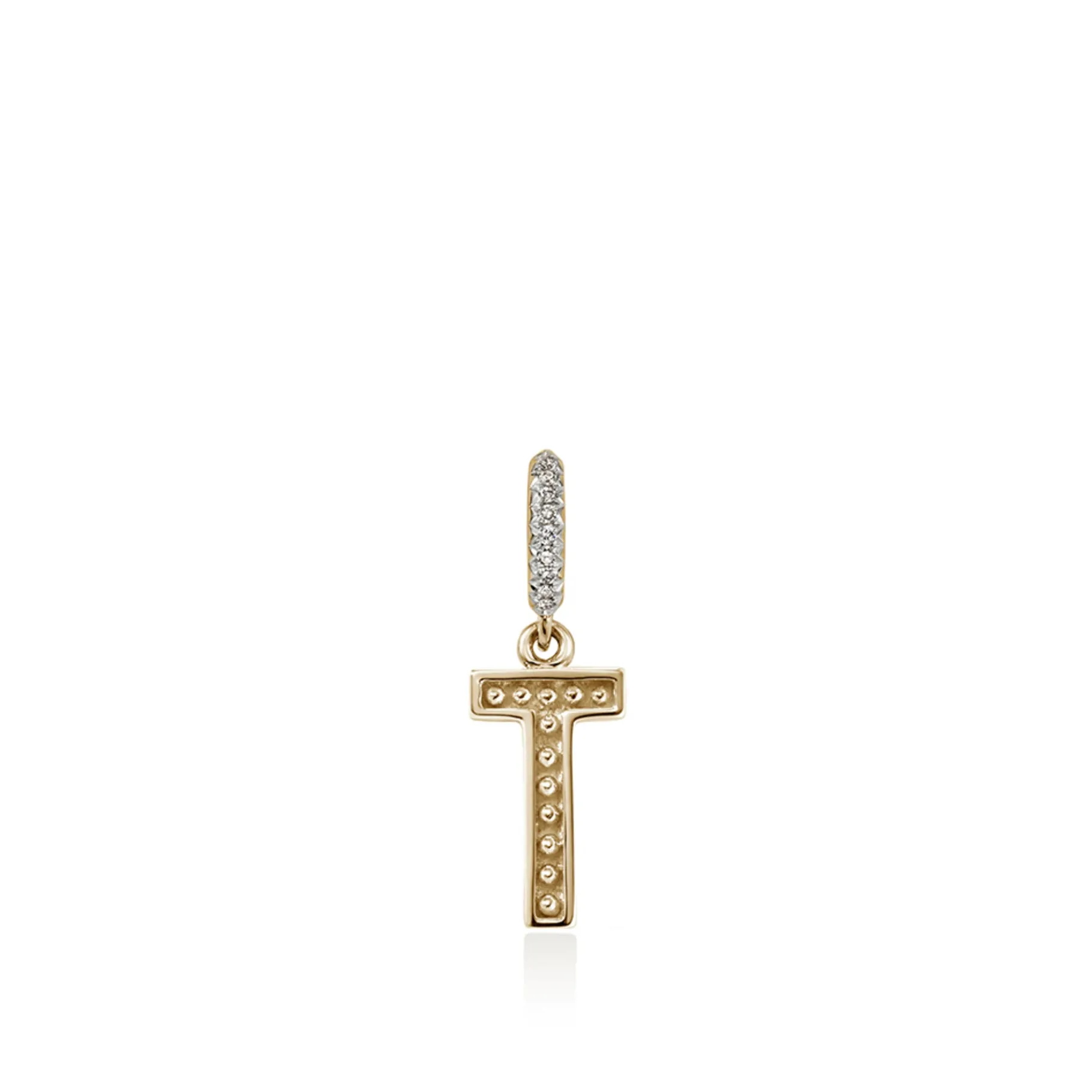 Women John Hardy Initial Pendant, Gold, Diamonds