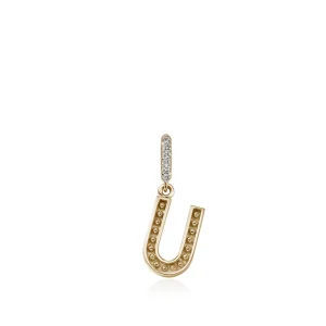 Women John Hardy Initial Pendant, Gold, Diamonds
