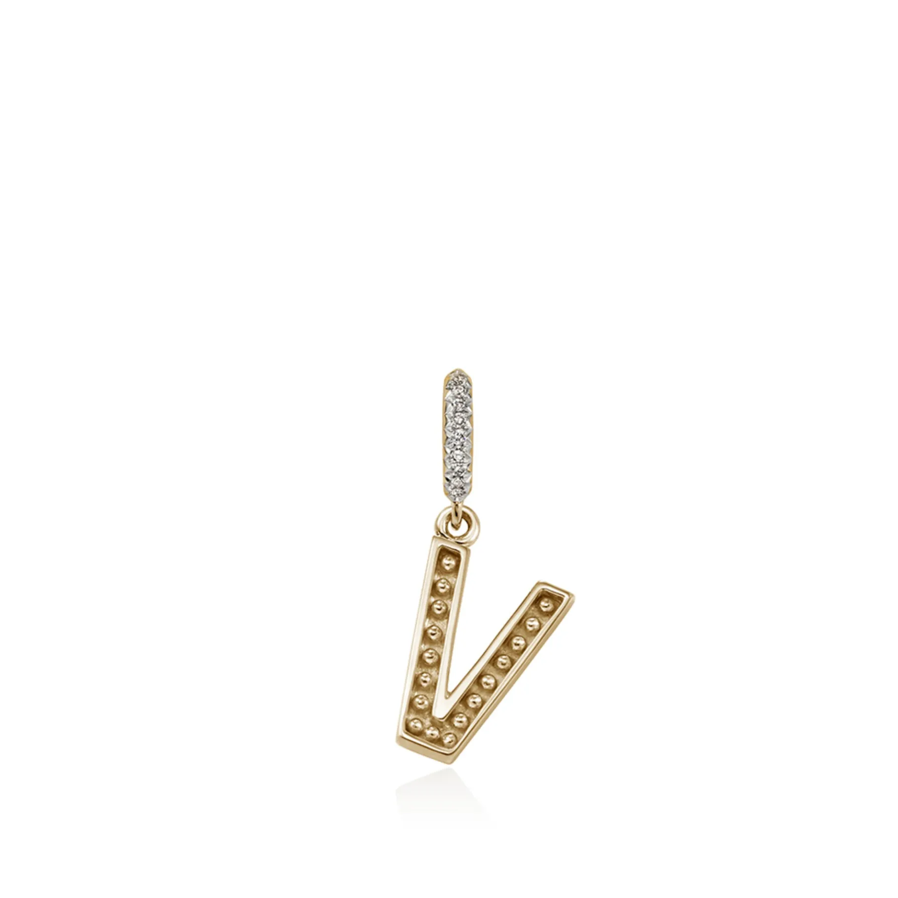 Women John Hardy Initial Pendant, Gold, Diamonds