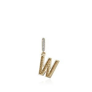 Women John Hardy Initial Pendant, Gold, Diamonds