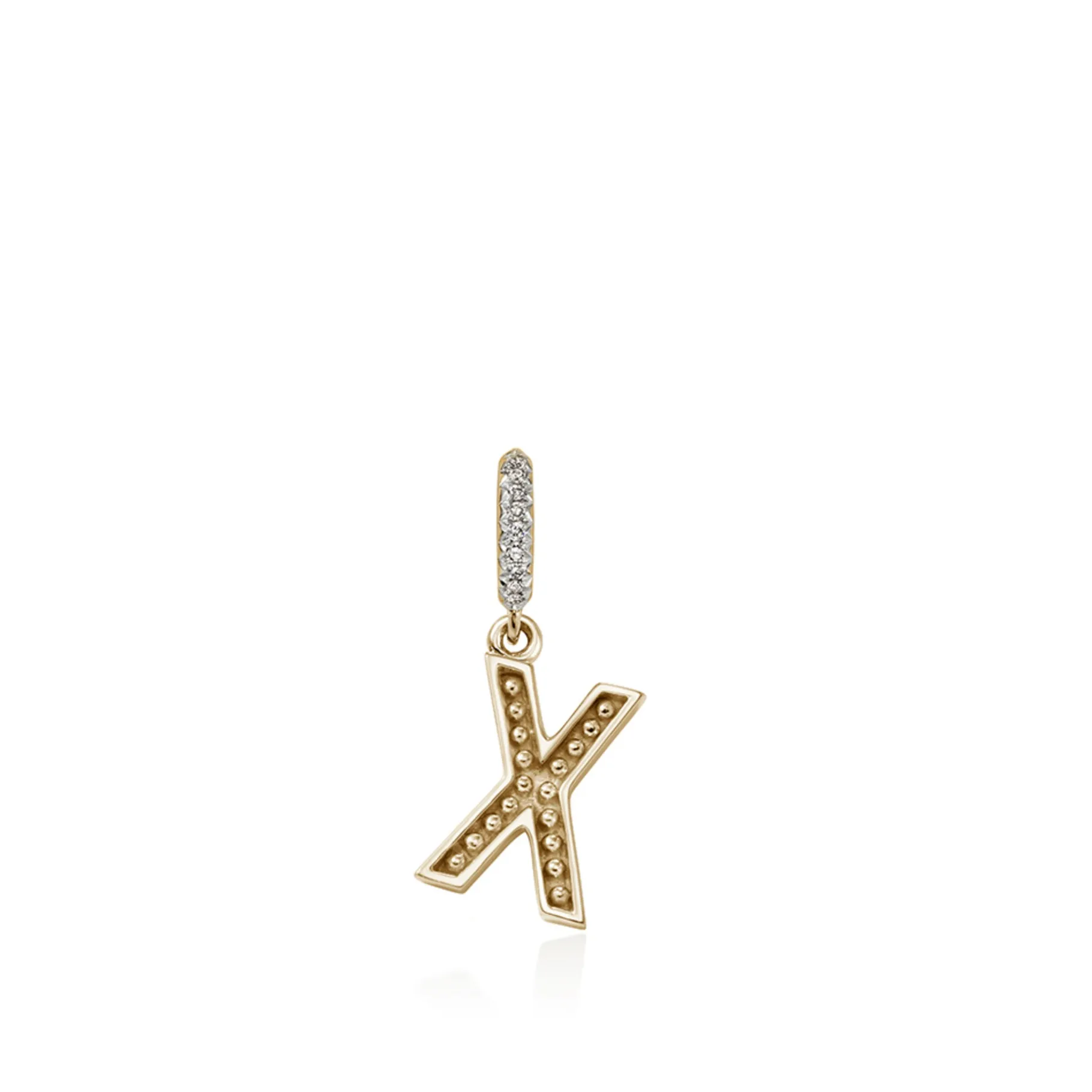 Women John Hardy Initial Pendant, Gold, Diamonds