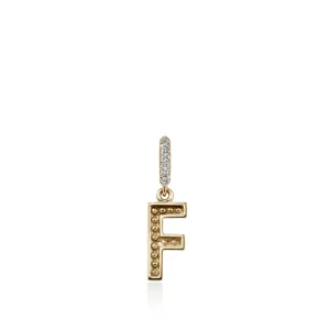 Women John Hardy Initial Pendant, Gold, Diamonds