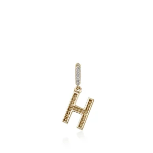 Women John Hardy Initial Pendant, Gold, Diamonds