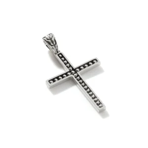 John Hardy Jawan Cross Pendant Necklace, Sterling Silver