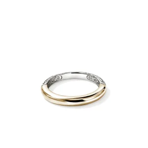 Women John Hardy JH Essential Band Ring, Gold, Sterling Silver, 3MM