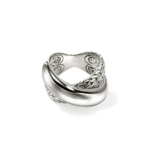 Women John Hardy JH Essential Crossover Ring, Sterling Silver