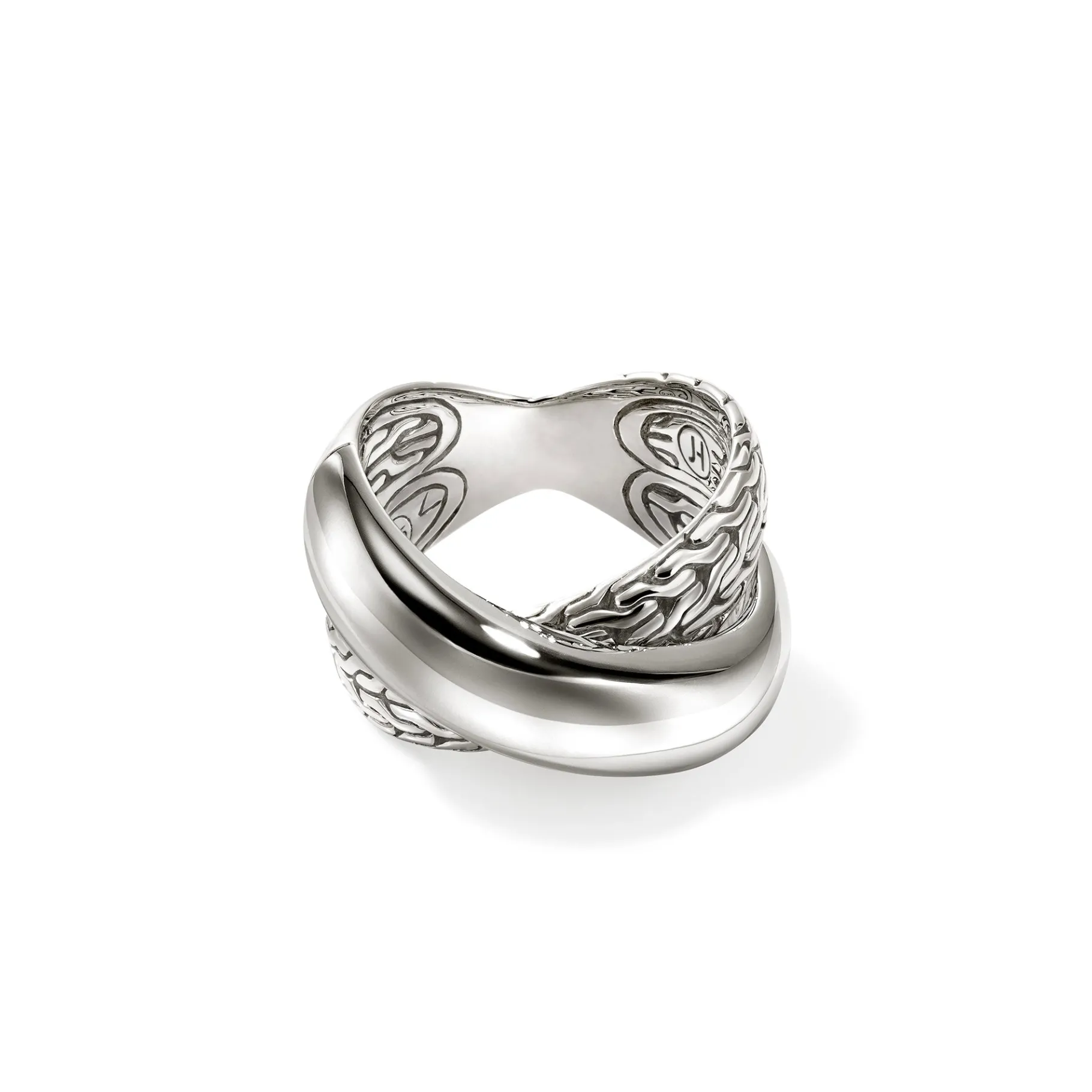 Women John Hardy JH Essential Crossover Ring, Sterling Silver